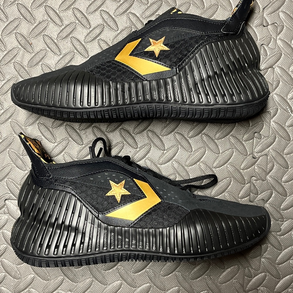 Converse All Star BB Prototype CX Mid Black Gold Mens Basketball A02515C - Picture 11 of 15